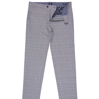 Slim Fit Fonda Stretch Houndstooth Check Trousers