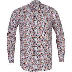 Treviso Stencil Floral Print Casual Cotton Shirt-shirts-FA2 Online Outlet Store
