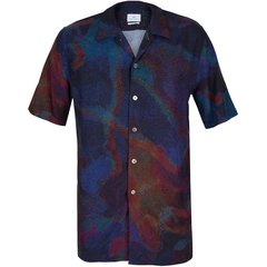 Classic Fit Oil Slick Print Shirt-shirts-FA2 Online Outlet Store