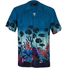 Easy Fit Hawaiian Print Shirt-shirts-FA2 Online Outlet Store
