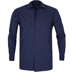 Navy Light Weight Wind Overshirt-jackets & blazers-FA2 Online Outlet Store