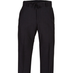 Pace Drawstring Stretch Wool Check Dress Trousers-casual & dress trousers-FA2 Online Outlet Store