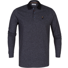 Slim Fit Marle Stripes Long Sleeve Polo-t-shirts & polos-FA2 Online Outlet Store