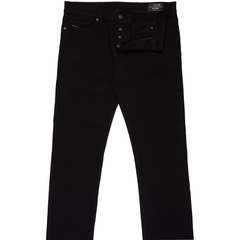 D-Luster Slim Fit Black Stretch Denim Jeans-jeans-FA2 Online Outlet Store