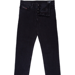 D-Fining Tapered Fit Faded Black Stretch Denim Jeans-jeans-FA2 Online Outlet Store