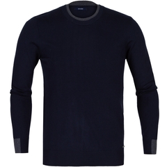 Slim Fit Two-Tone Collar Pullover-knitwear-FA2 Online Outlet Store