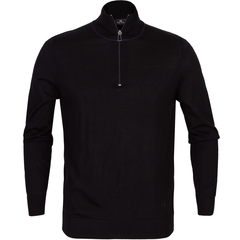 Fine Merino 1/4 Zip Turtle Neck Pullover-knitwear-FA2 Online Outlet Store