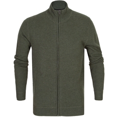 Soft Merino Saddle Shoulder Zip-Up Cardigan-knitwear-FA2 Online Outlet Store