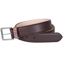 Signature Stripe Keeper Leather Belt-sale accessories-FA2 Online Outlet Store