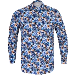 Treviso Shells Print Casual Cotton Shirt-shirts-FA2 Online Outlet Store