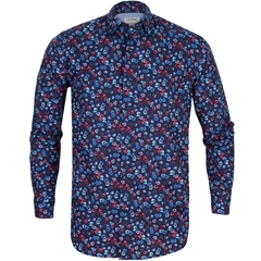 Treviso Small Flowers Print Casual Cotton Shirt-shirts-FA2 Online Outlet Store
