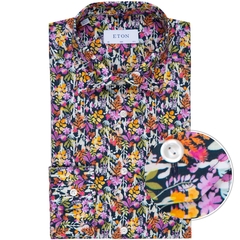 Slim Fit Floral Print Dress Shirt-shirts-FA2 Online Outlet Store