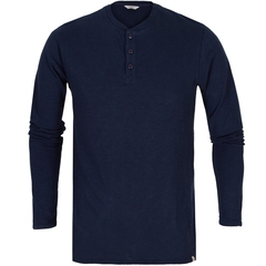 Heavy Slub Henley Long Sleeve T-Shirt-t-shirts & polos-FA2 Online Outlet Store