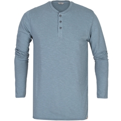 Heavy Slub Henley Long Sleeve T-Shirt-t-shirts & polos-FA2 Online Outlet Store