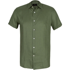 Brent Soft Washed Linen Short Sleeve Shirt-shirts-FA2 Online Outlet Store