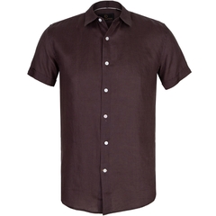 Brent Soft Washed Linen Short Sleeve Shirt-shirts-FA2 Online Outlet Store