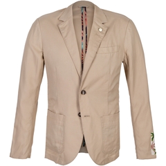 Unconstructed Lyocell, Linen & Cotton Blazer-jackets & blazers-FA2 Online Outlet Store