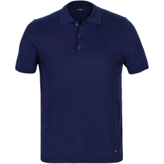 Slim Fit Linen & Cotton Knit Polo-t-shirts & polos-FA2 Online Outlet Store