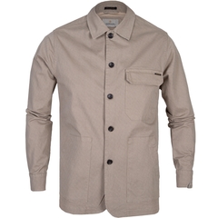 Micro Print Stretch Cotton Worker Jacket-jackets & blazers-FA2 Online Outlet Store