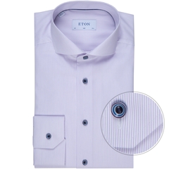 Slim Fit Fine Stripe Lilac Dress Shirt-shirts-FA2 Online Outlet Store