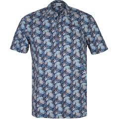 Slim Fit Floral Print Polo-t-shirts & polos-FA2 Online Outlet Store