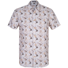 Linen & Cotton Floral Print Casual Shirt-gifts-FA2 Online Outlet Store