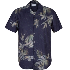 Big Leaf Print Casual Shirt-shirts-FA2 Online Outlet Store
