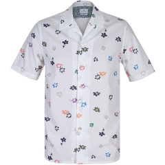 Classic Fit Flower Print Short Sleeve Shirt-shirts-FA2 Online Outlet Store