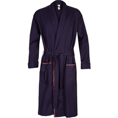 Cotton Dressing Gown With Artist Stripe Trim-gifts-FA2 Online Outlet Store