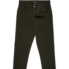 Terry Micro Check Stretch Cotton Jean-jeans-FA2 Online Outlet Store