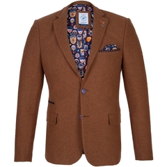 Structure Textured Weave Wool Blend Blazer-jackets & blazers-FA2 Online Outlet Store