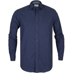 Treviso Melange Cotton Flannel Casual Shirt-shirts-FA2 Online Outlet Store