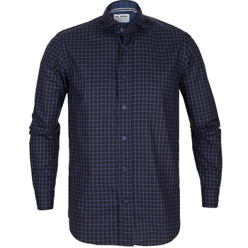 Giuseppe Windowpane Check Casual Cotton Shirt