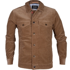 Camel Cord Trucker Jacket-jackets & blazers-FA2 Online Outlet Store
