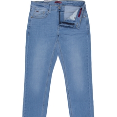 Regular Slim Fit Bleach Wash Stretch Denim Jeans-jeans-FA2 Online Outlet Store