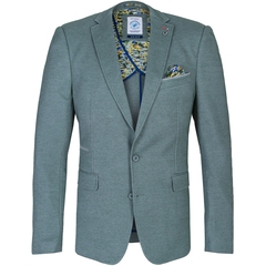 Soft Light Green Stretch Knit Blazer-jackets & blazers-FA2 Online Outlet Store