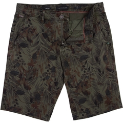 Forest Print Stretch Cotton Shorts-shorts-FA2 Online Outlet Store
