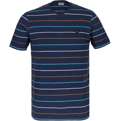 Melange Mutii Stripe T-Shirt-t-shirts & polos-FA2 Online Outlet Store