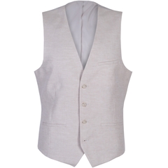 Nick Linen & Cotton Blend Waistcoat-dress waistcoats-FA2 Online Outlet Store