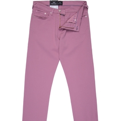 Taper Fit Pink Garment Dyed Stretch Organic Cotton Jeans-jeans-FA2 Online Outlet Store