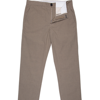 Mid-Slim Fit Micro Check Stretch Cotton Chinos