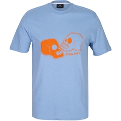 Loose Fit Organic Cotton Skulls Print T-Shirt-gifts-FA2 Online Outlet Store