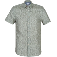 Tailored Fit Small Flowers Print Short Sleeve Shirt-shirts-FA2 Online Outlet Store