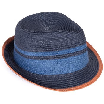 Block Stripe Trilby Hat