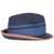 Block Stripe Trilby Hat