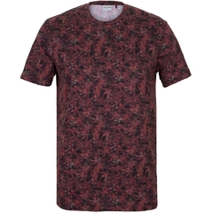 Slim Fit Abstract Floral Print T-Shirt-t-shirts & polos-FA2 Online Outlet Store