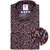 Luxury Cotton Leaves Print Dress Shirt