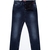 Regular Slim Fit Double Dyed Dark Aged Denim Jeans