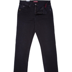 Regular Slim Fit Black Stretch Denim Jeans-jeans-FA2 Online Outlet Store