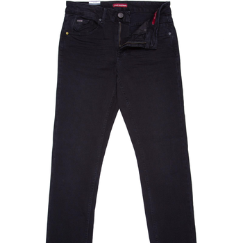 Regular Slim Fit Black Stretch Denim Jeans